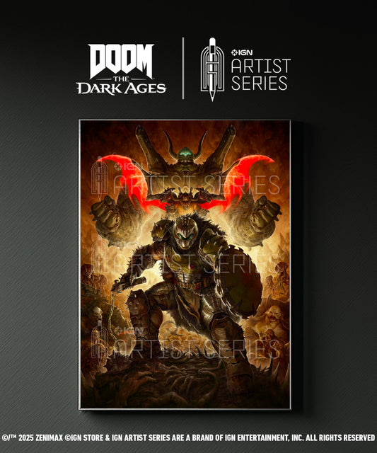 Doom The Dark Ages - Hellwalkers Limitierte Auflage Lithograph - Druck - 18x24