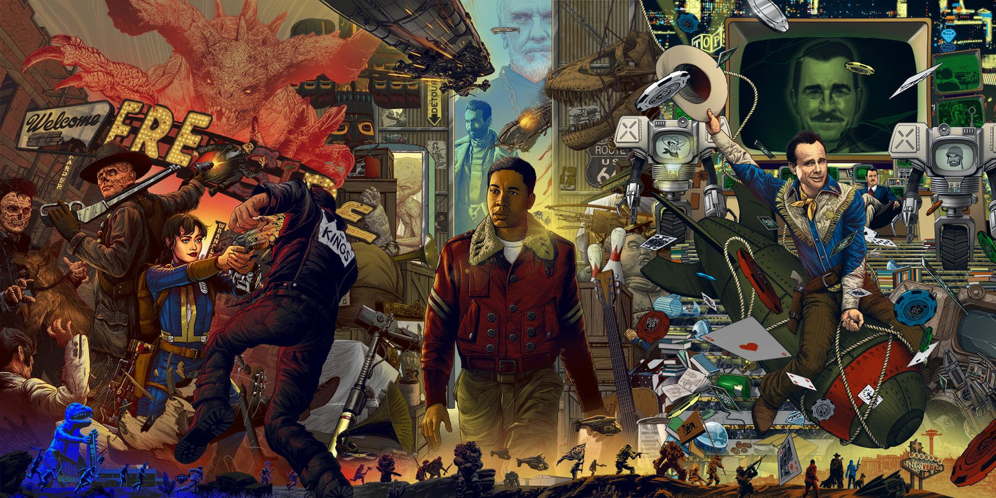 Fallout - New Vegas War ändert sich nie Limited-Edition - Print - 17x34