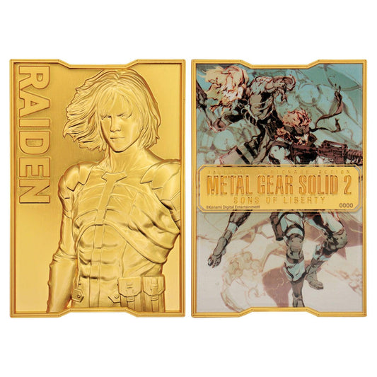 Metal Gear Solid 2 - 24k Goldplattierter Raiden - Barren