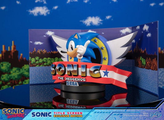 Sonic - Sonic Titel Screen Exklusive Edition - Statue