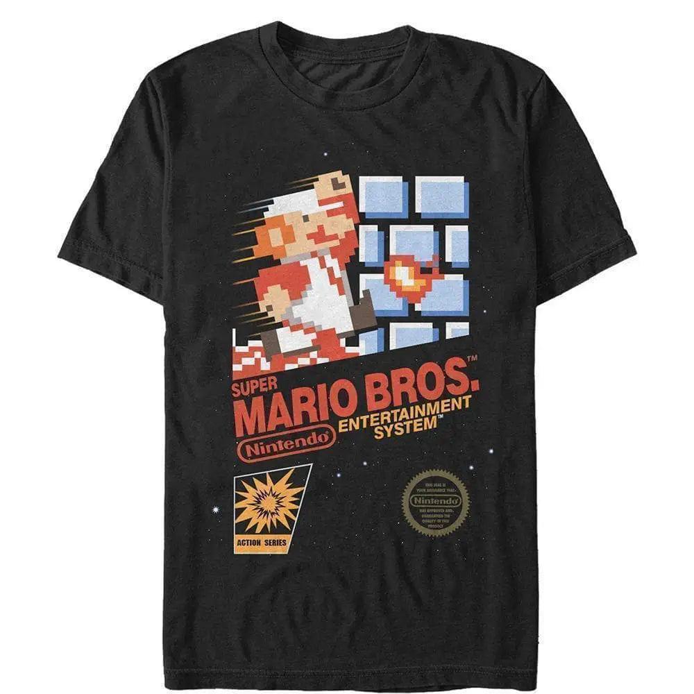 Super Mario Bros. - NES SMB Schwarz Label - T-Shirt