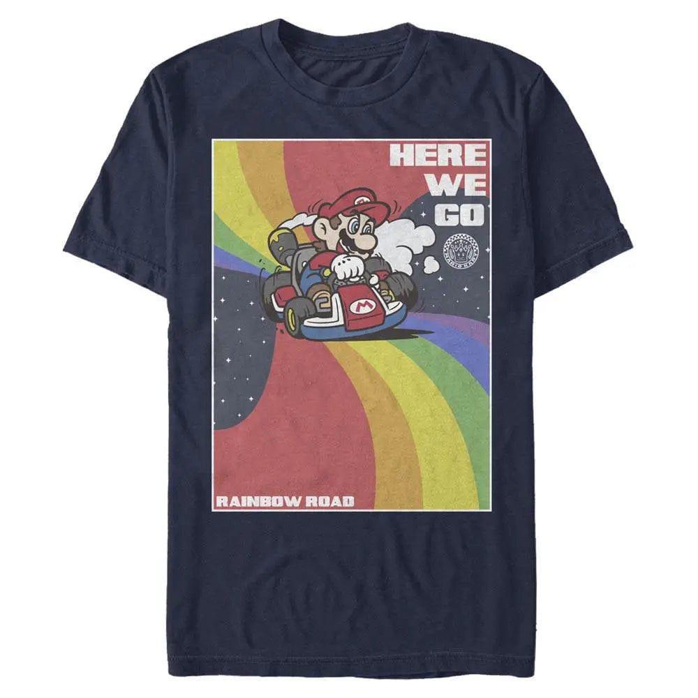 Super Mario Bros. - Rainbow Mario Kart - T-Shirt