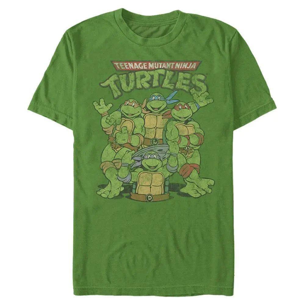 Teenage Mutant Ninja Turtles - Klassische Schildkröten Retro Fade - T-Shirt