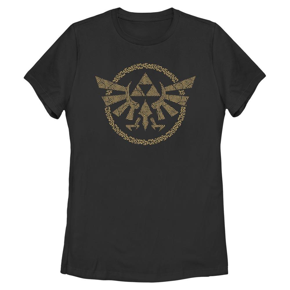 Die Legende von Zelda - Hyrule Wappen in Gold - T-Shirt