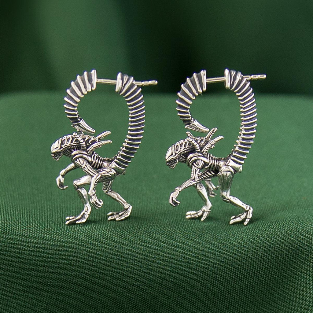 Alien X RockLove ALIEN Xenomorph Hoop Ohrringe