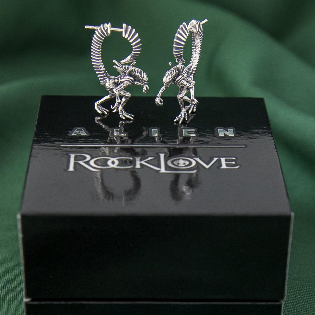 Alien X RockLove ALIEN Xenomorph Hoop Ohrringe