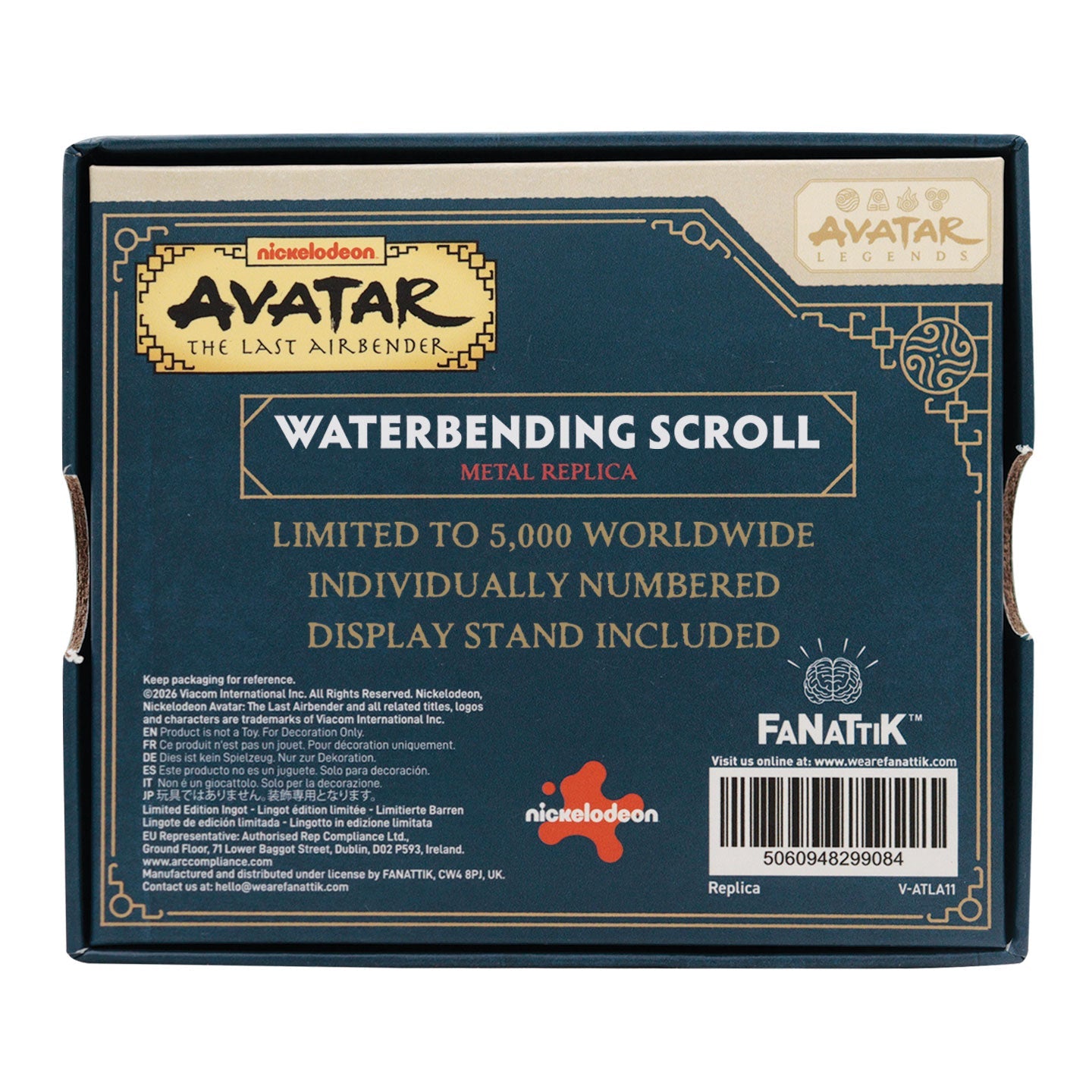 Avatar The Last Airbender - Waterbending Scroll Metal - Nachbildung