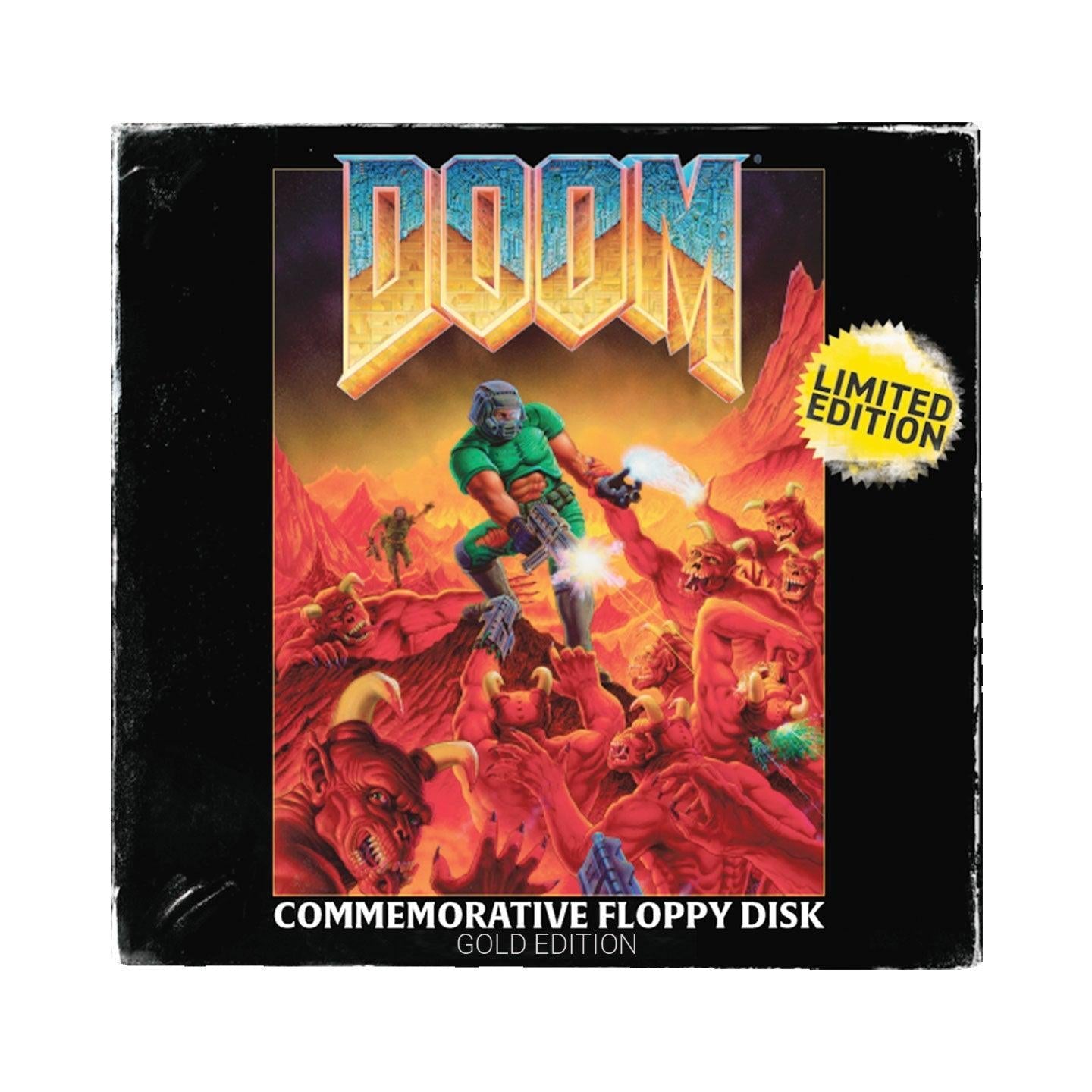 DOOM - Floppy Disk Limitierte Auflage Imitation Gold Plattiert - Replica