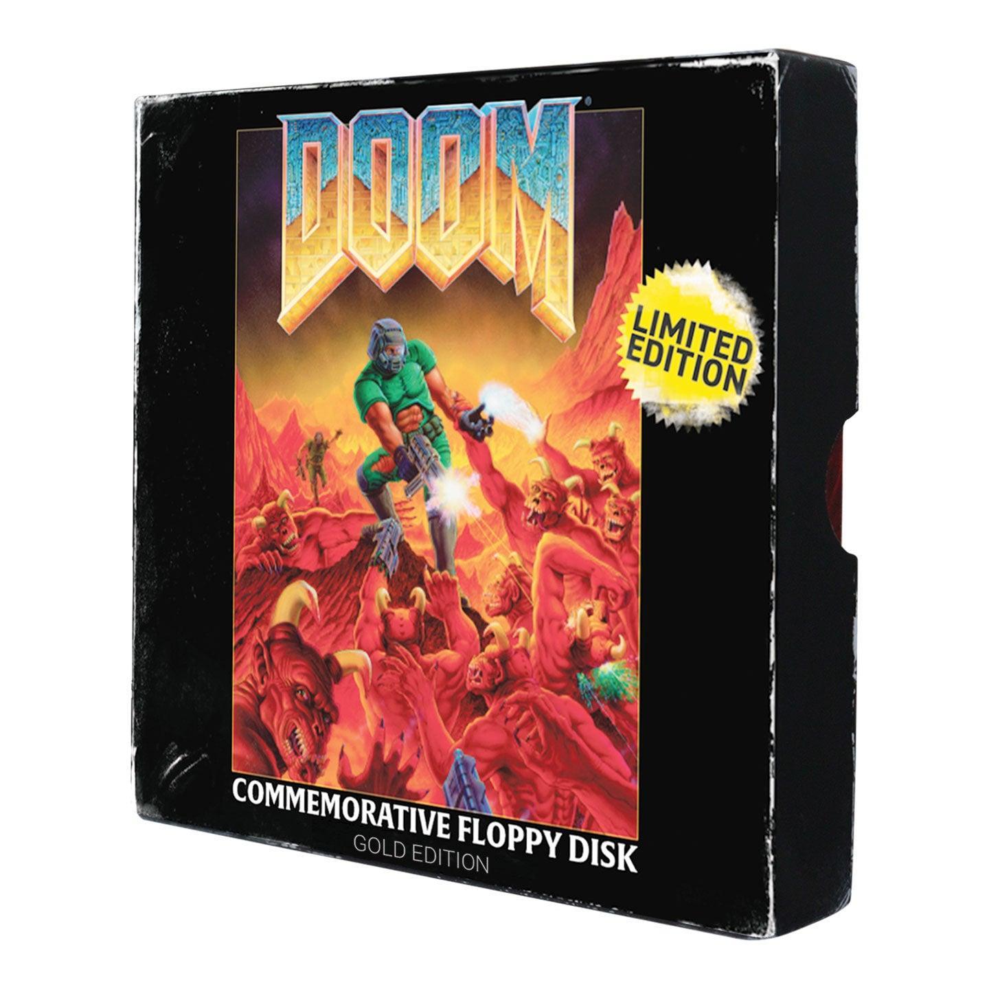 DOOM - Floppy Disk Limitierte Auflage Imitation Gold Plattiert - Replica