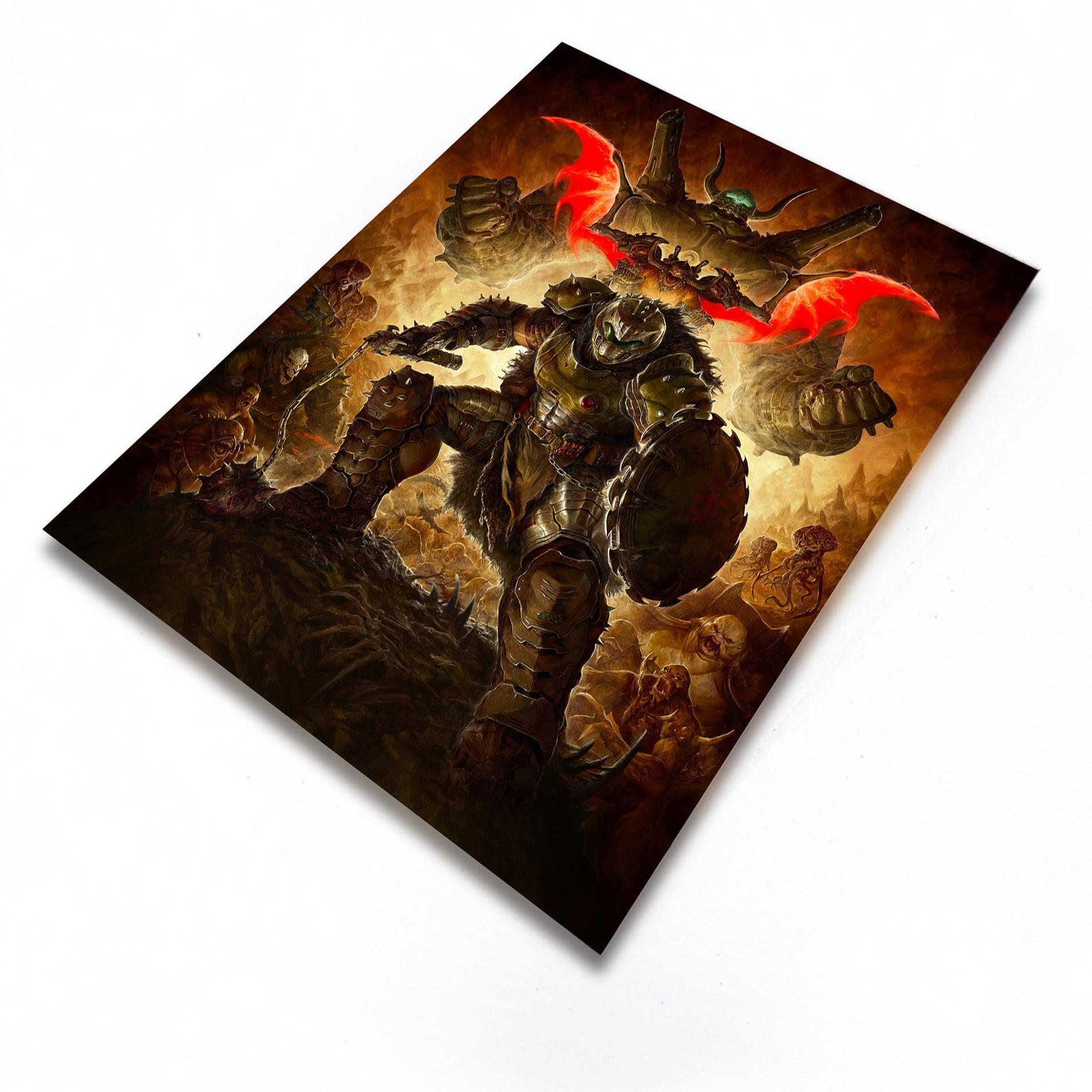 Doom The Dark Ages - Hellwalkers Limitierte Auflage Acrylic - Print - 18x24