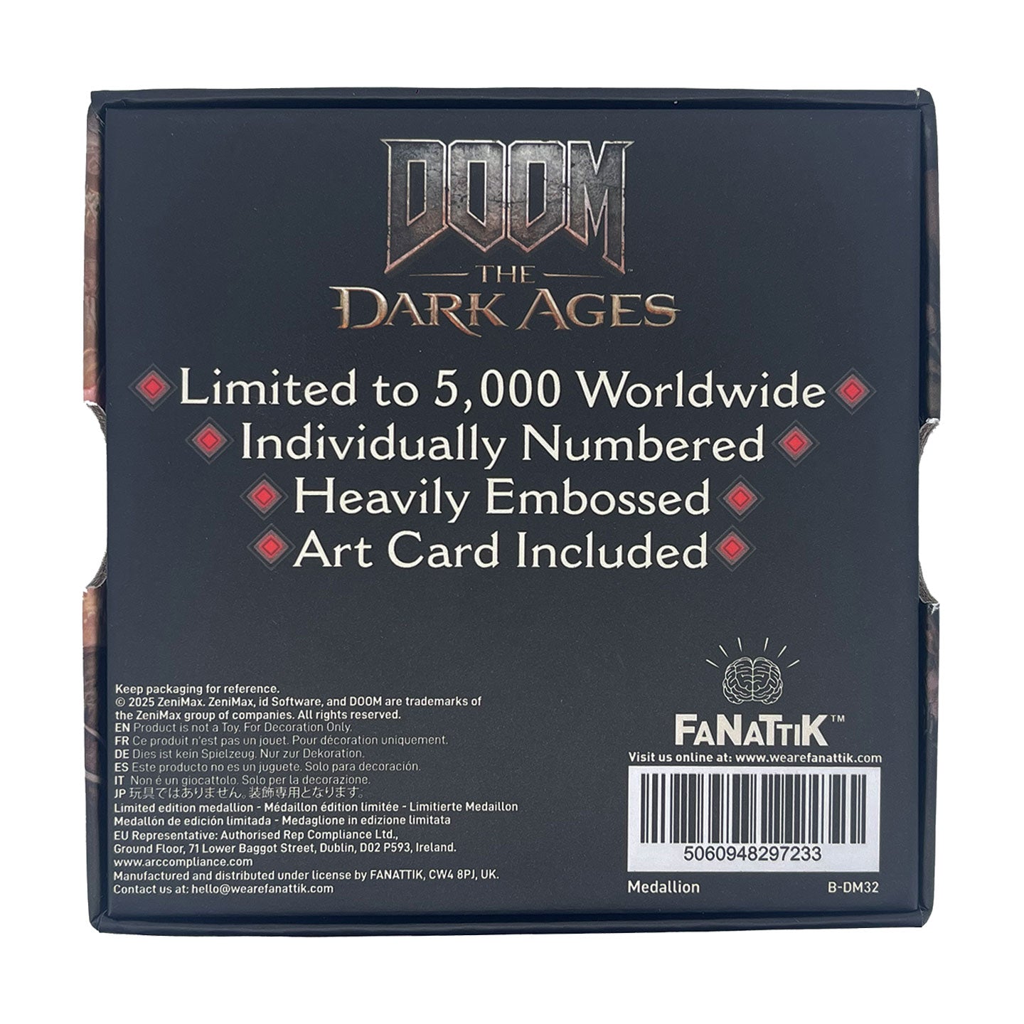 DOOM The Dark Ages - Shield Saw - Medallion und Kunstkarte