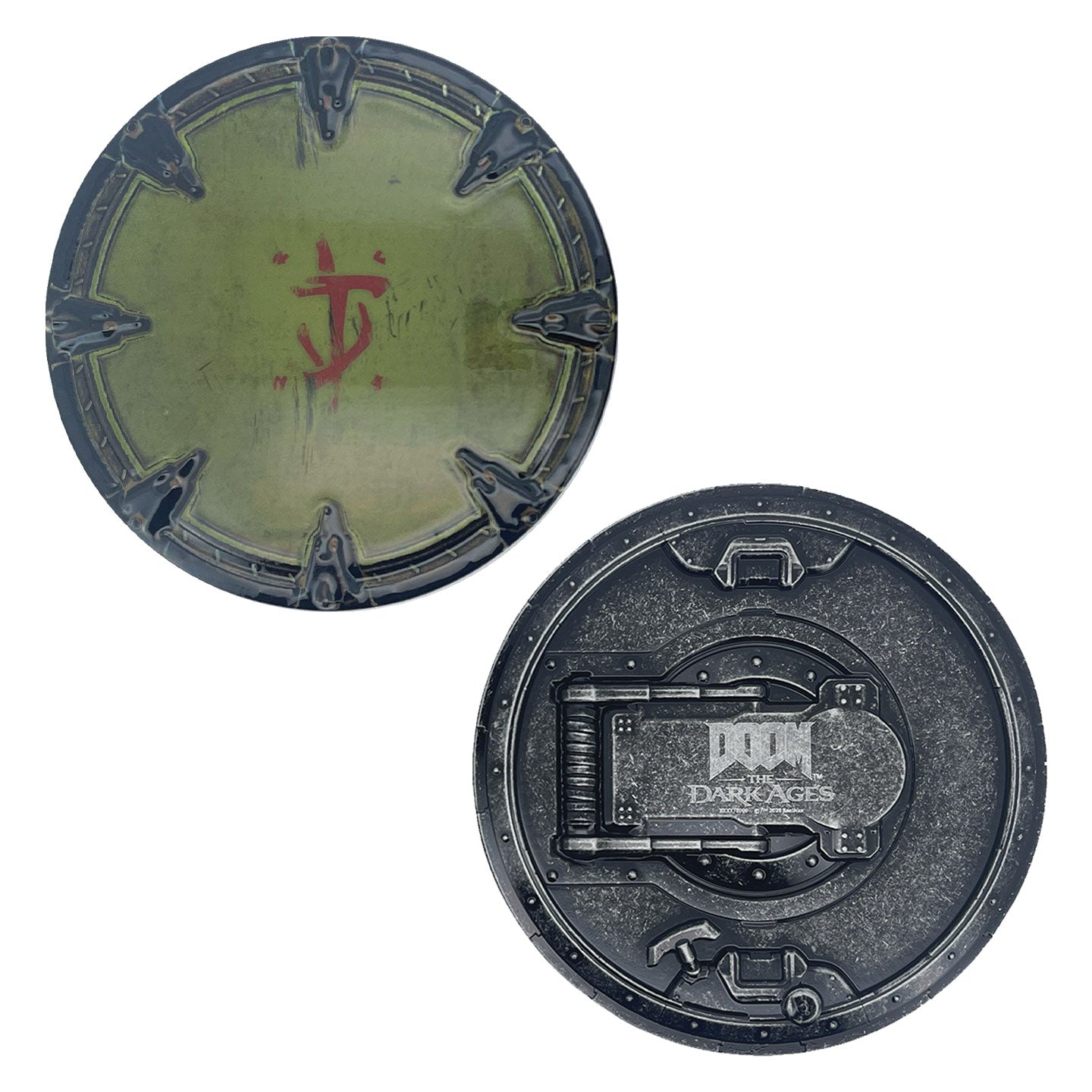DOOM The Dark Ages - Shield Saw - Medallion und Kunstkarte
