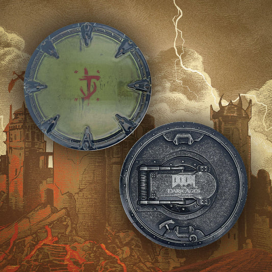 DOOM The Dark Ages - Shield Saw - Medallion und Kunstkarte
