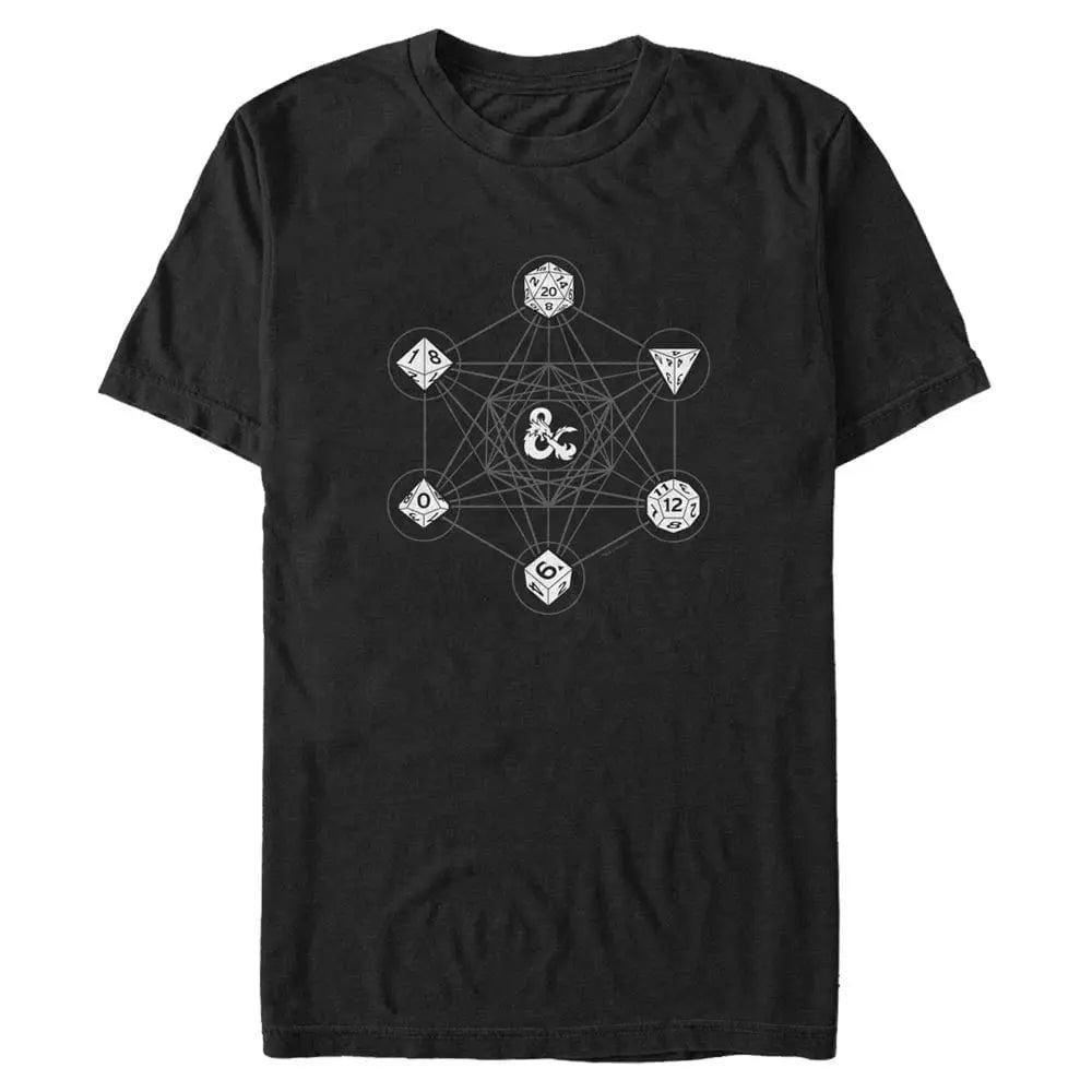 Dungeons and Dragons - 6 Die mit Metatron-Geometrie - T-Shirt