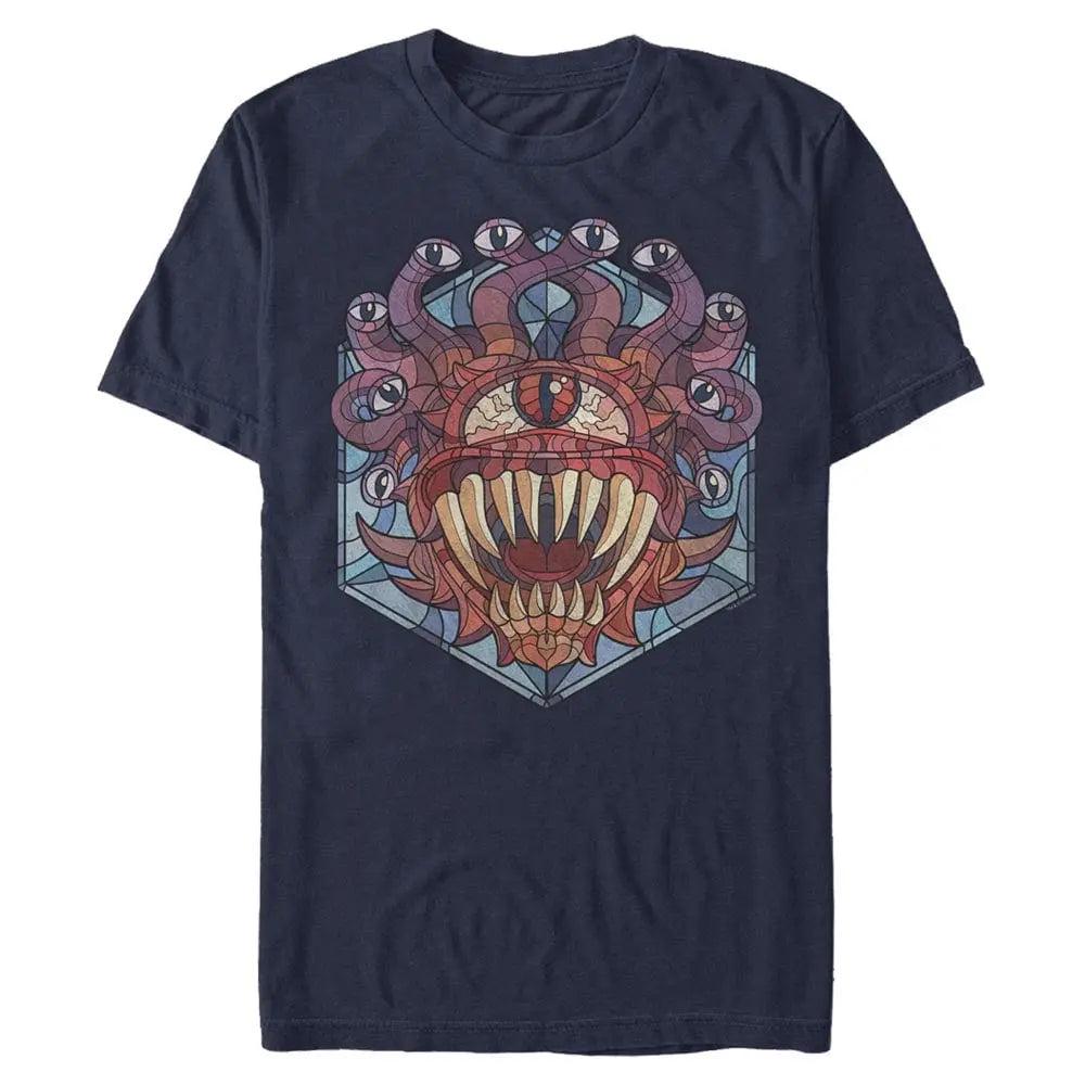 Dungeons and Dragons - Beholder Stained Glas Monster Icon - T-Shirt