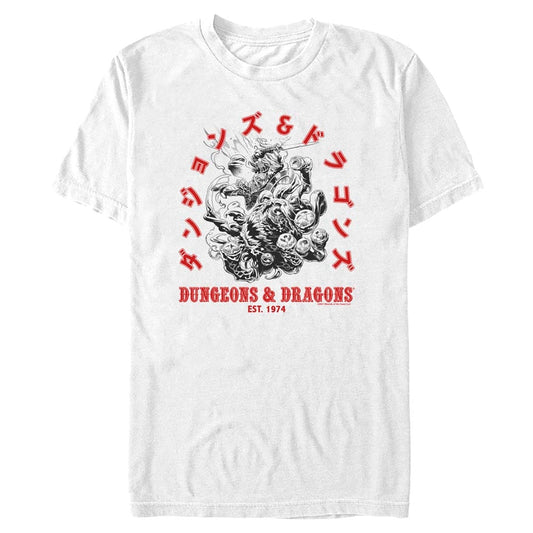 Dungeons and Dragons - Katakana Beholder Fight - T-Shirt