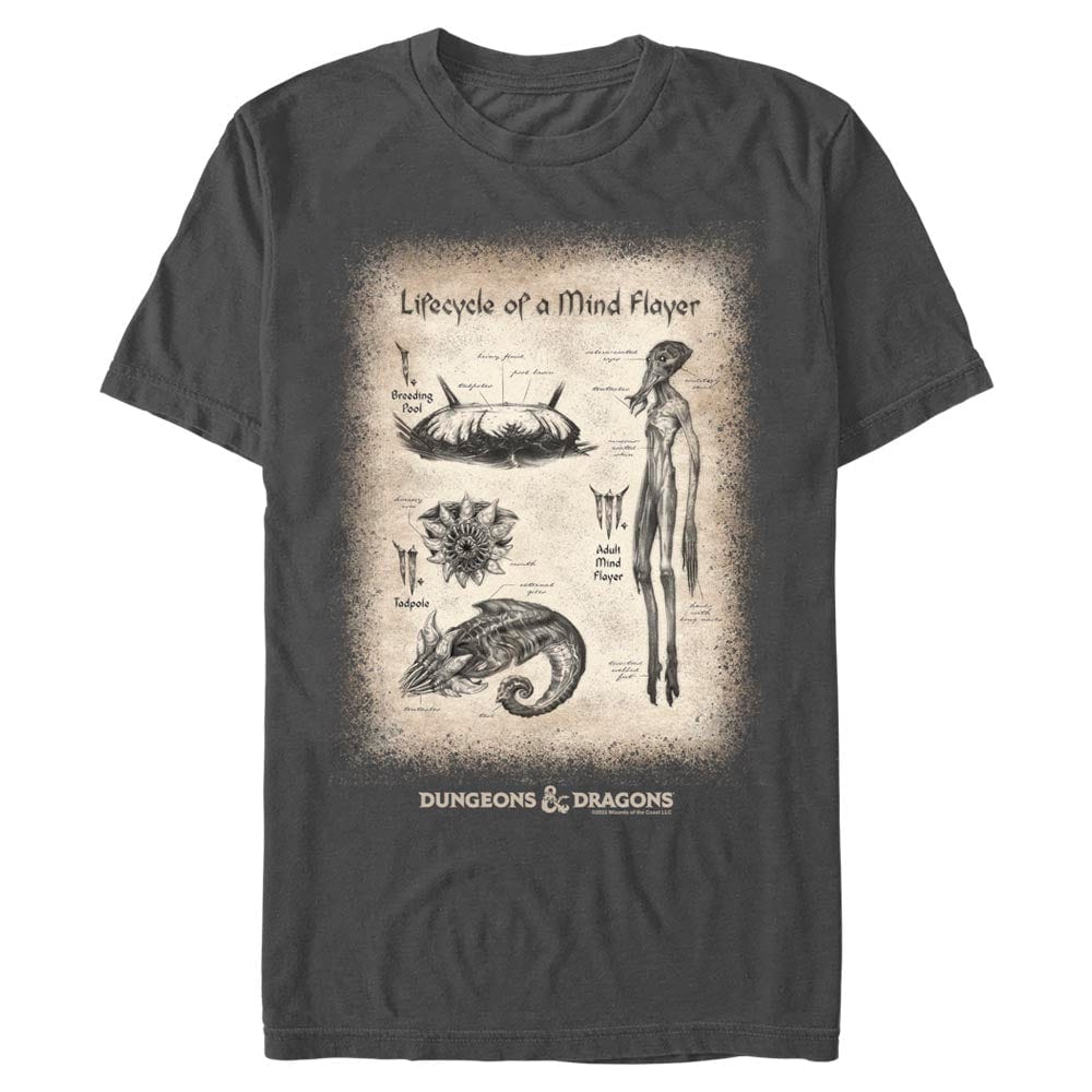 Dungeons and Dragons - Mindflayer Lifecycle - T-Shirt
