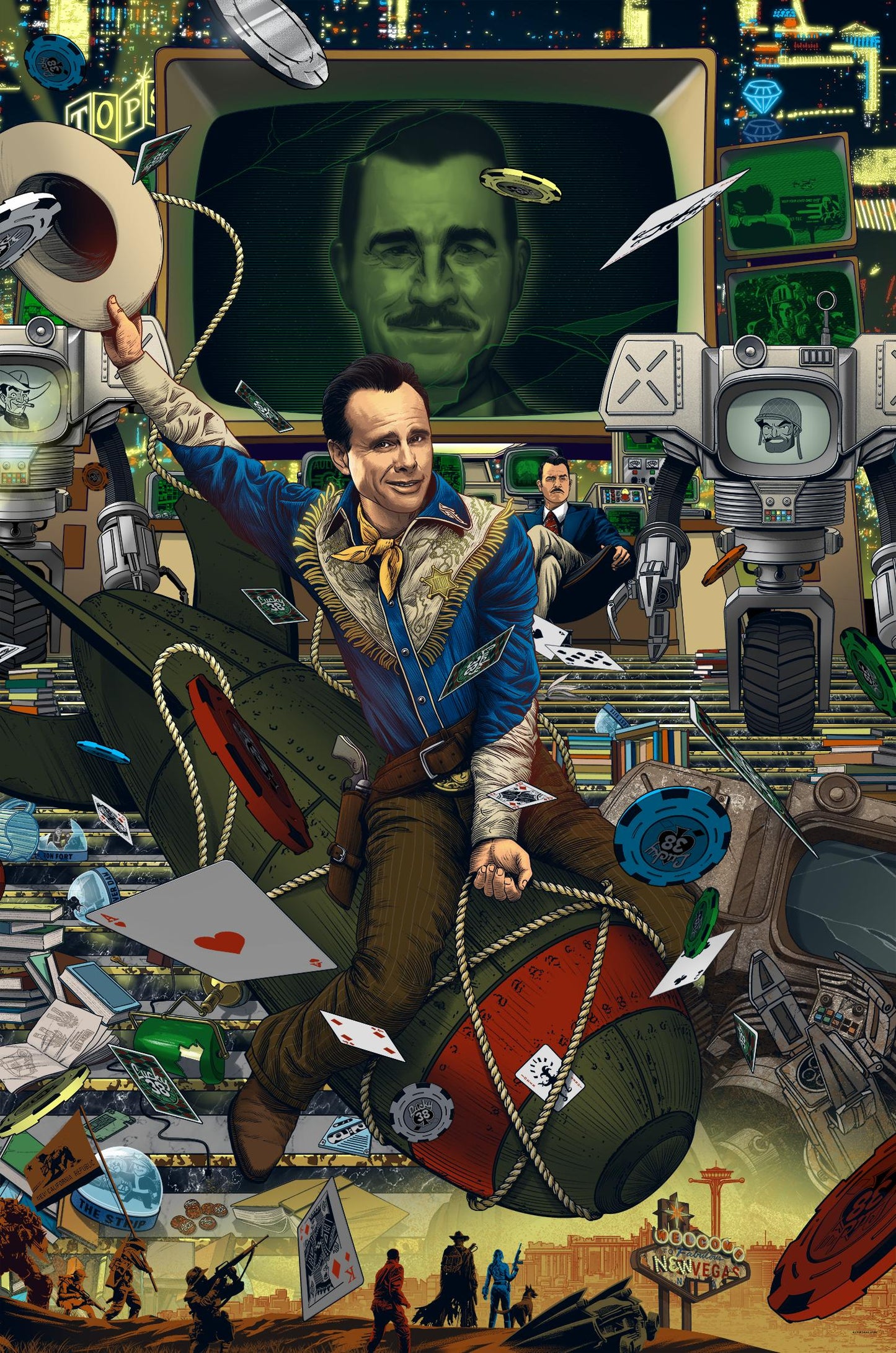 Fallout - Lucky 38 Limitierte Auflage - Print - 16x24