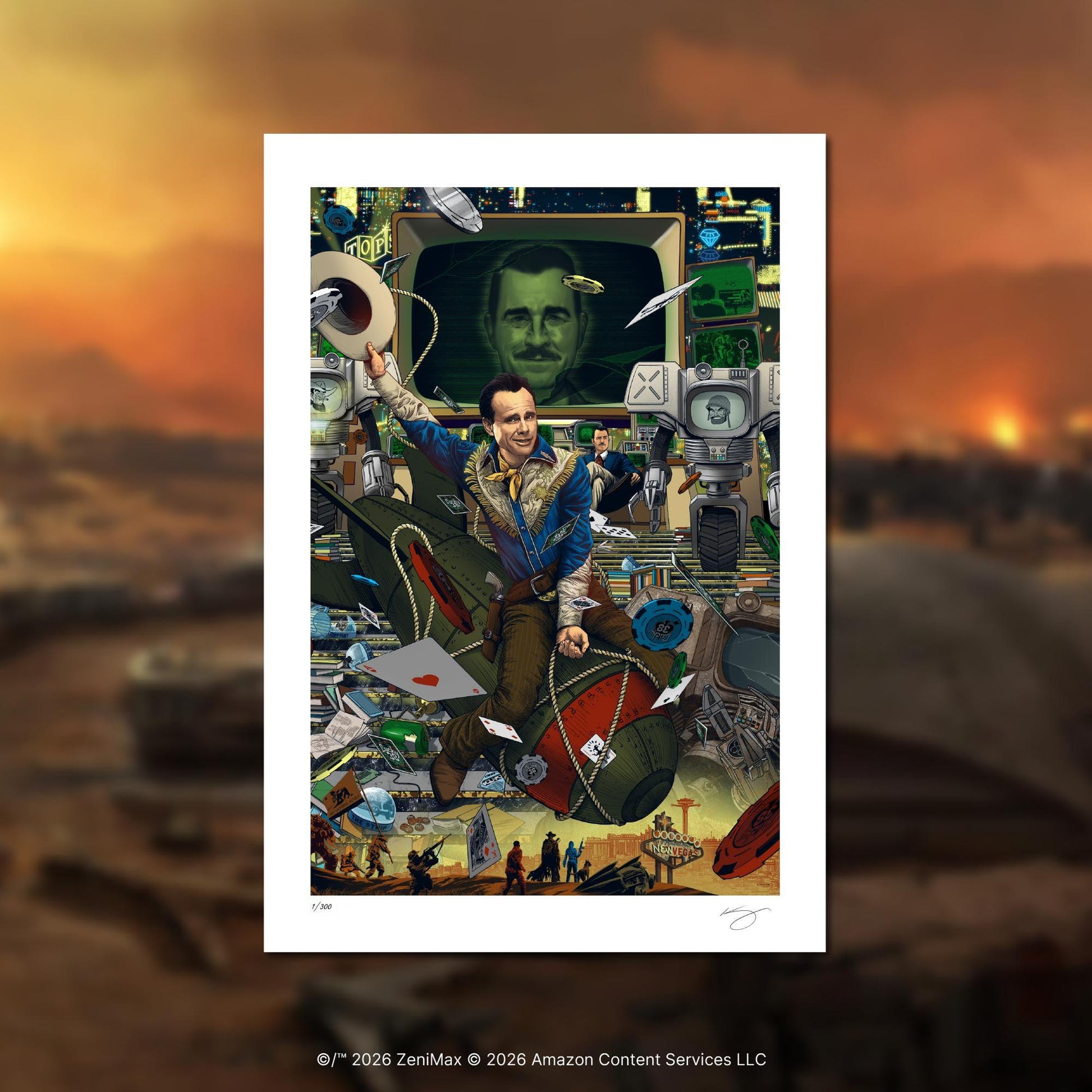 Fallout - Lucky 38 Limitierte Auflage - Print - 16x24
