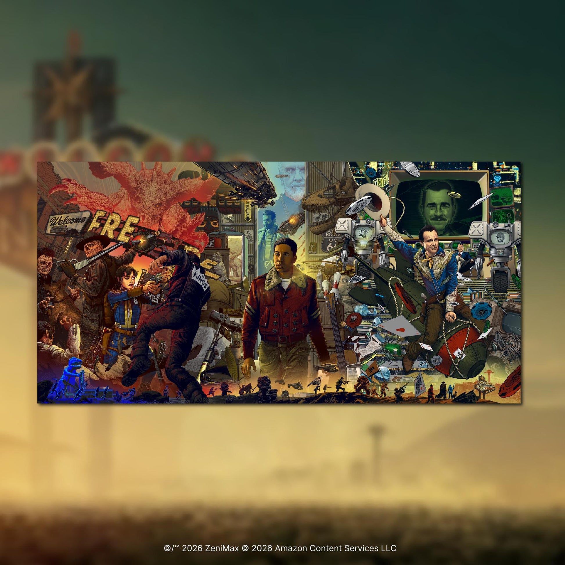 Fallout - New Vegas War ändert sich nie Limited-Edition - Print - 17x34