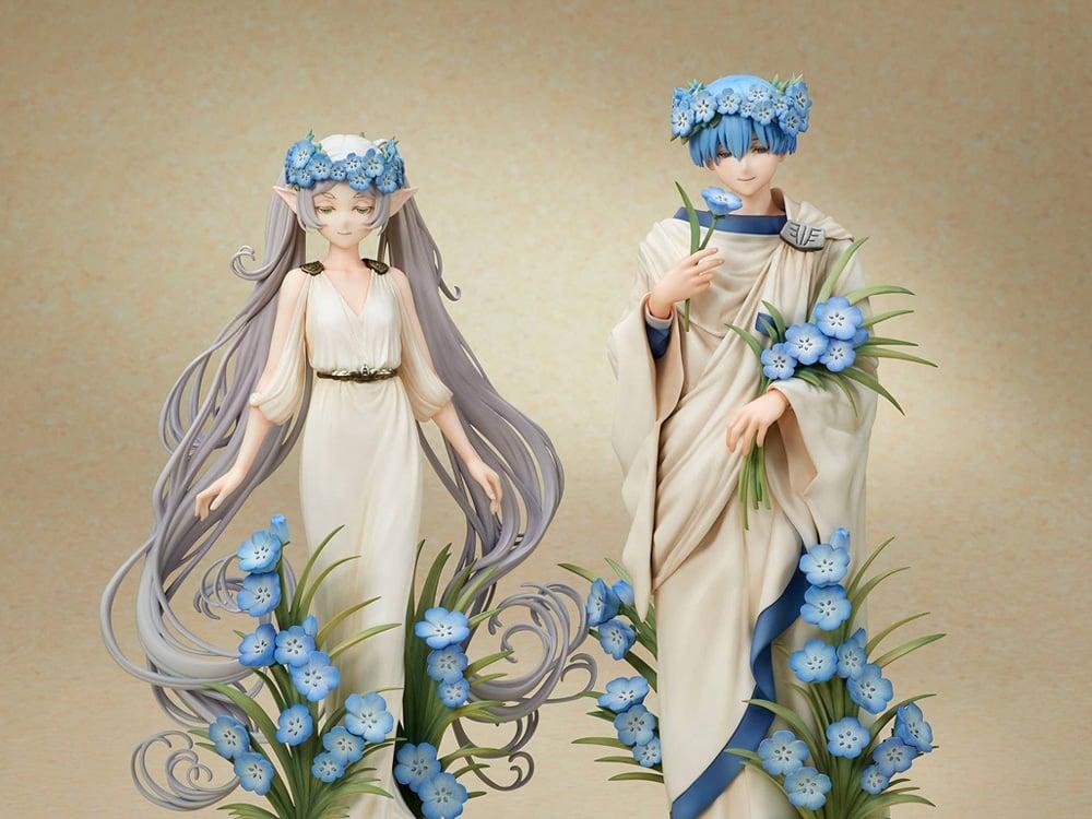Frieren Beyond Journeys End - Friren und Himmell Art Nouveau Style 1-7 - Statue - 2er Set