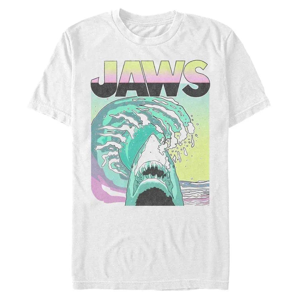 Retro Wave 1980er Jaws Poster für T-Shirt