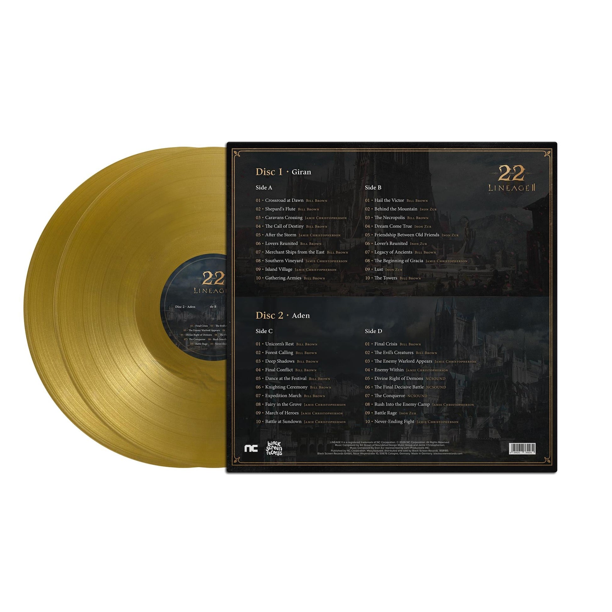 Lineage II – 22 Jahre Original Soundtrack – Gold – 2LP – Vinyl