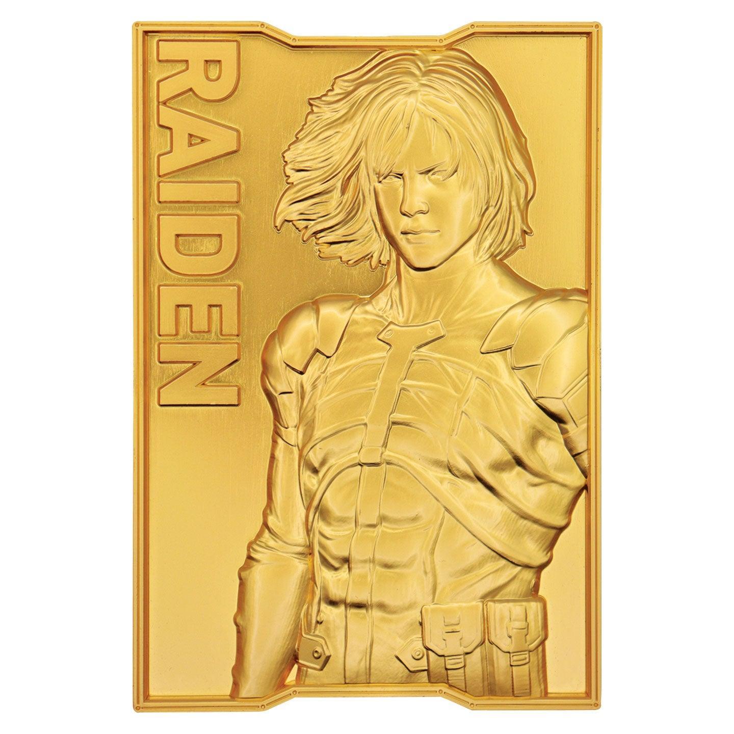 Metal Gear Solid 2 - 24k Goldplattierter Raiden - Barren