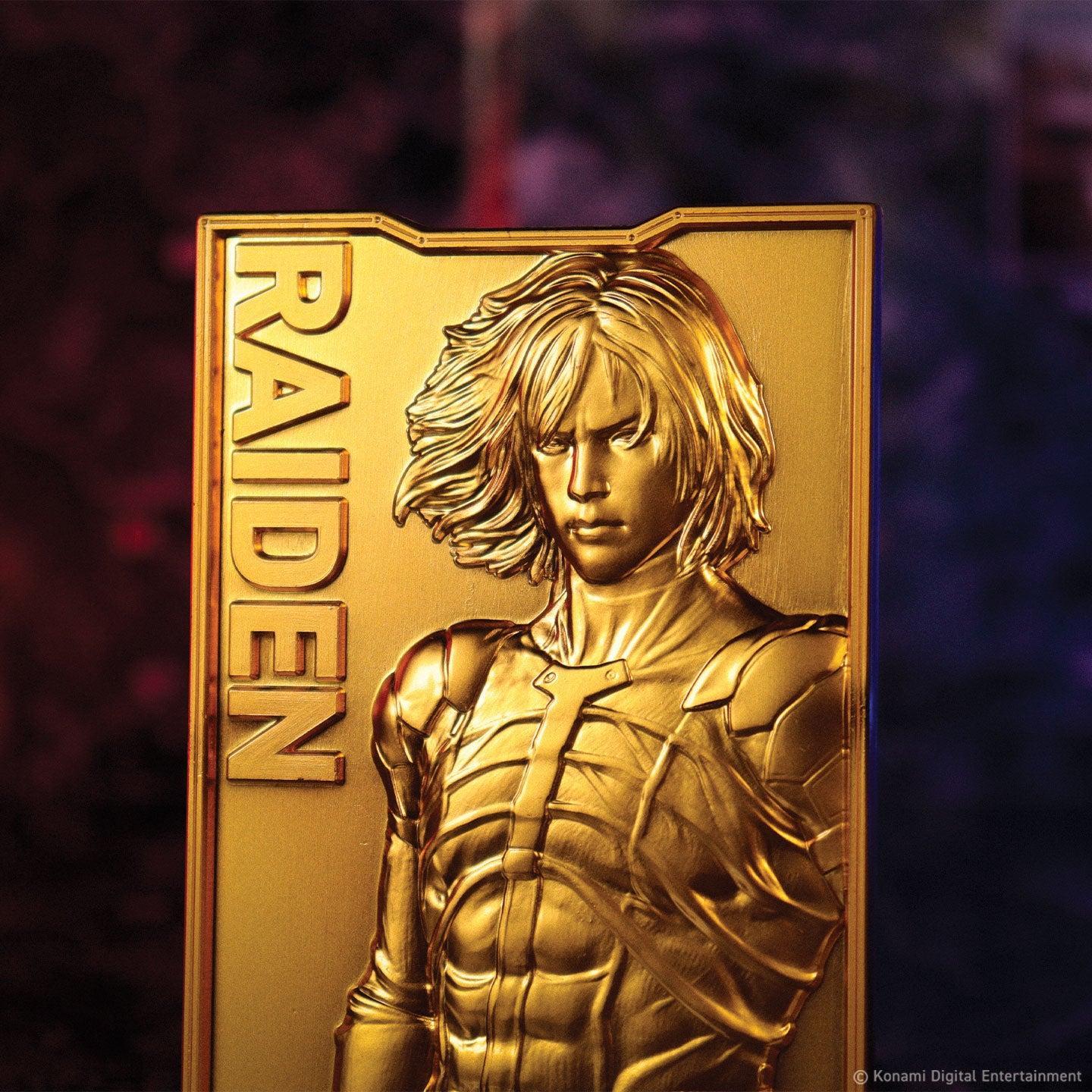 Metal Gear Solid 2 - 24k Goldplattierter Raiden - Barren