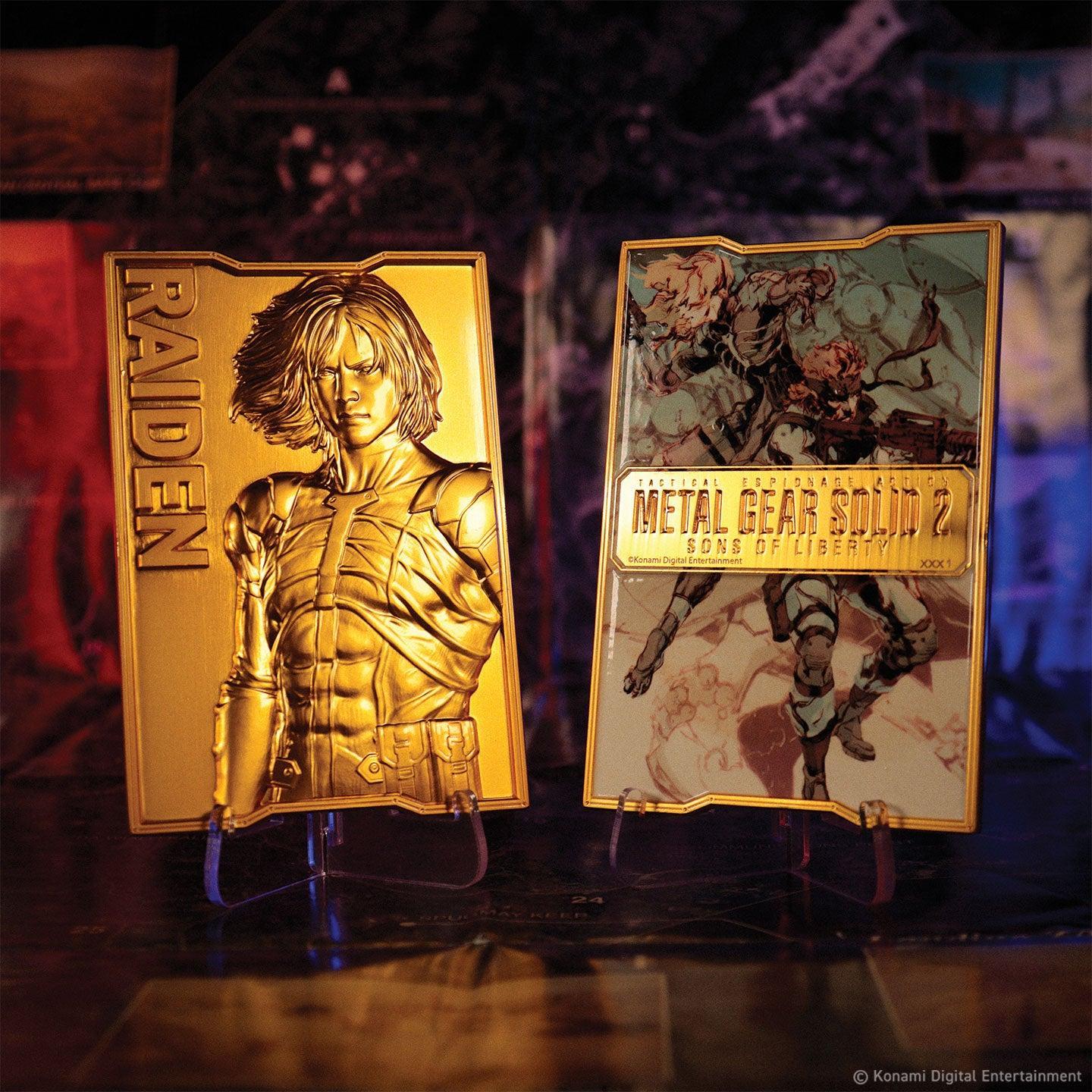 Metal Gear Solid 2 - 24k Goldplattierter Raiden - Barren
