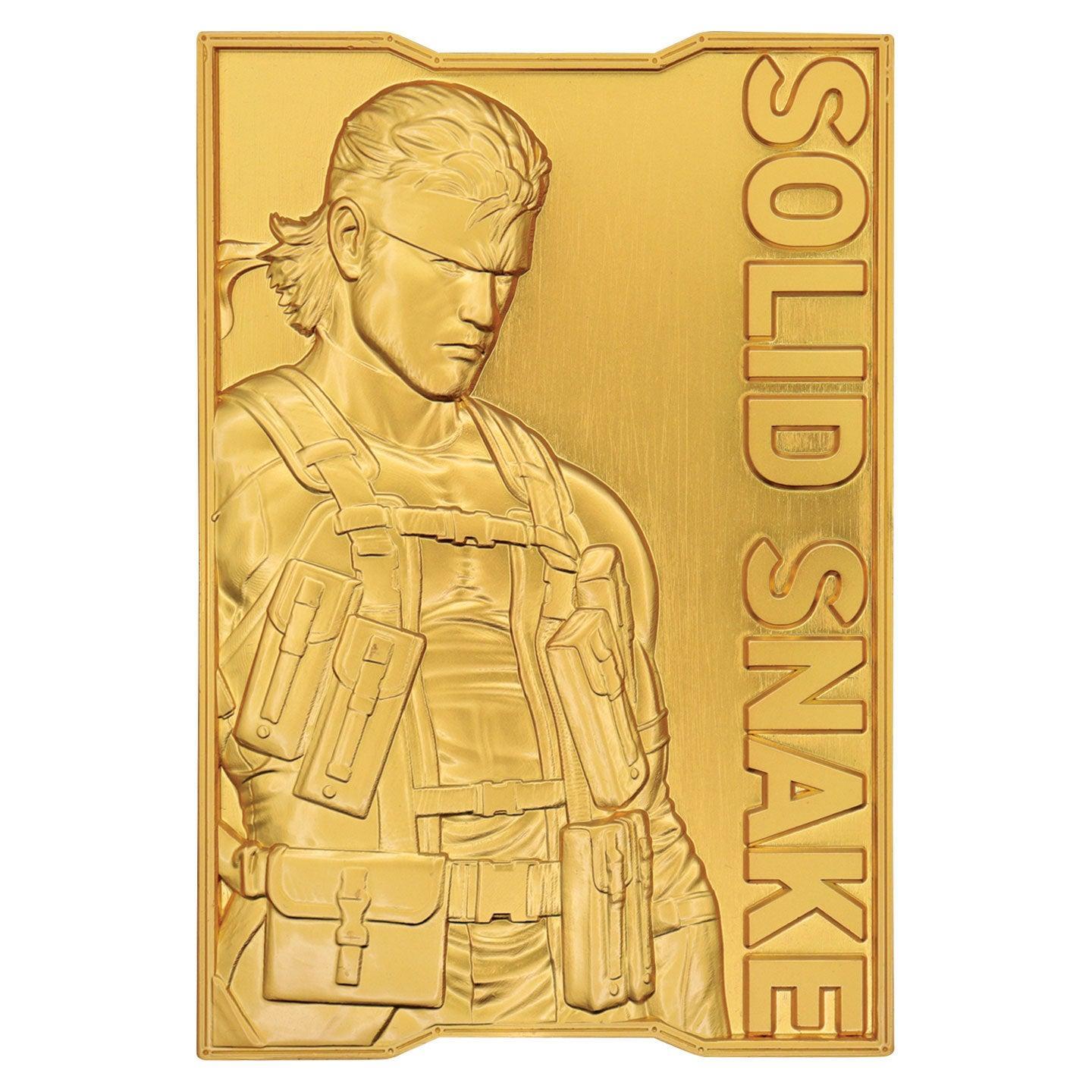 Metal Gear Solid 2 - 24k Goldplattierte Schlange - Barren