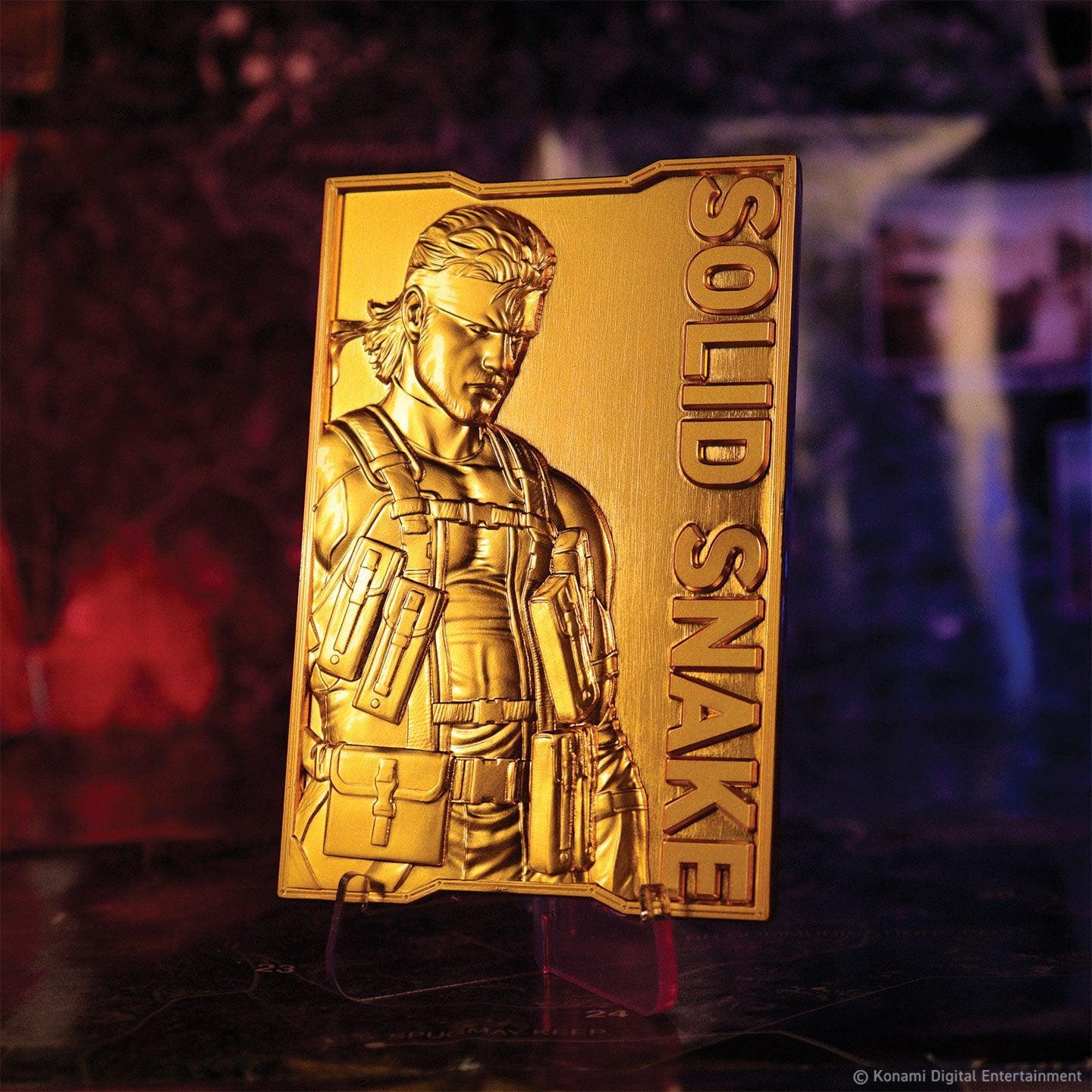Metal Gear Solid 2 - 24k Goldplattierte Schlange - Barren