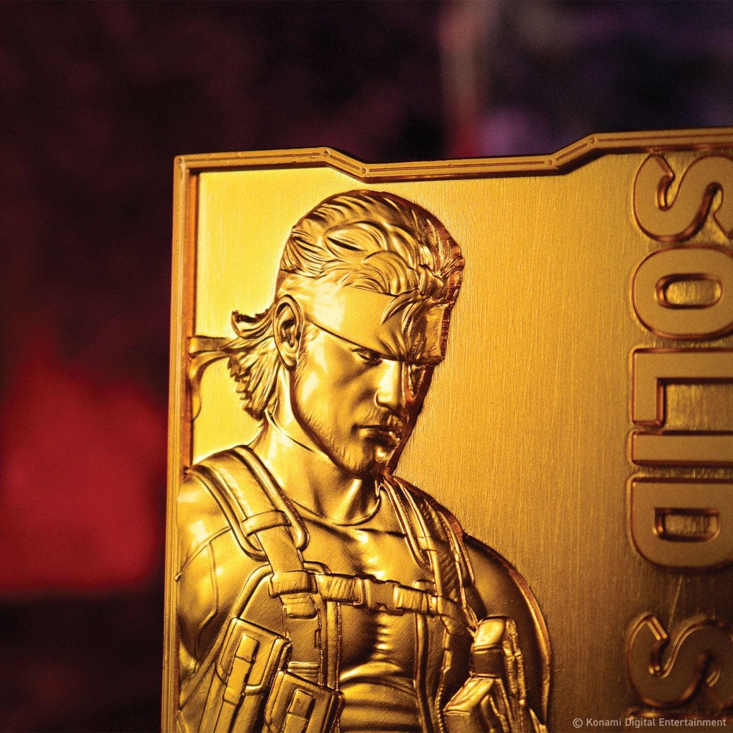 Metal Gear Solid 2 - 24k Goldplattierte Schlange - Barren