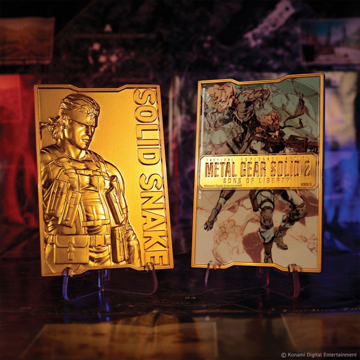 Metal Gear Solid 2 - 24k Goldplattierte Schlange - Barren