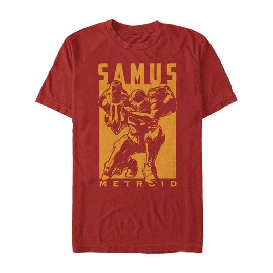 Metroid - Samus Aran Negative Space - T-Shirt