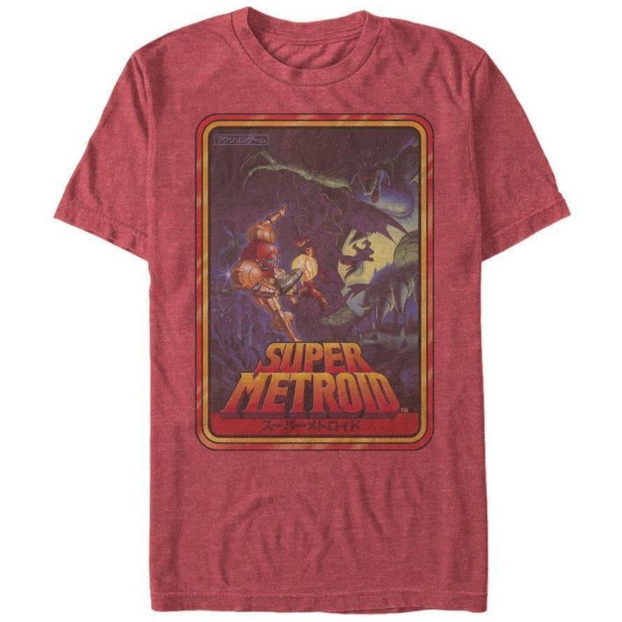 Metroid - Super Metroid SFC Bezug Distressed - T-Shirt