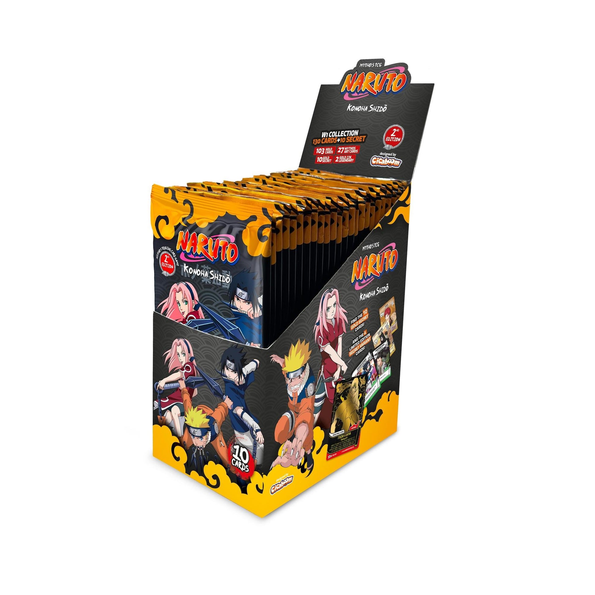 Naruto Mythos – Set 1 Konoha Shido 2. Auflage – Booster Case – TCG