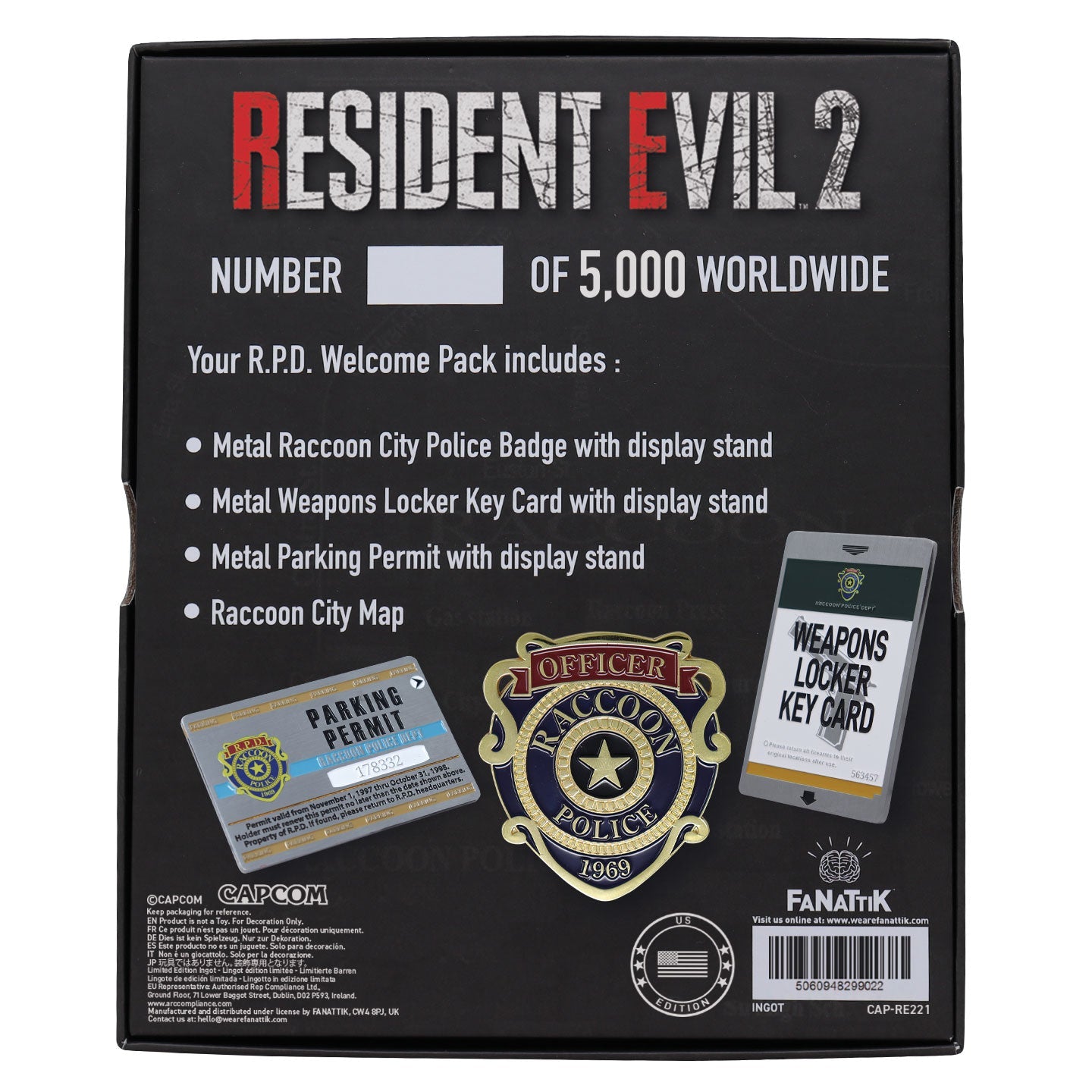 Resident Evil 2 - R.P.D. Welcome Packung - US-Variante