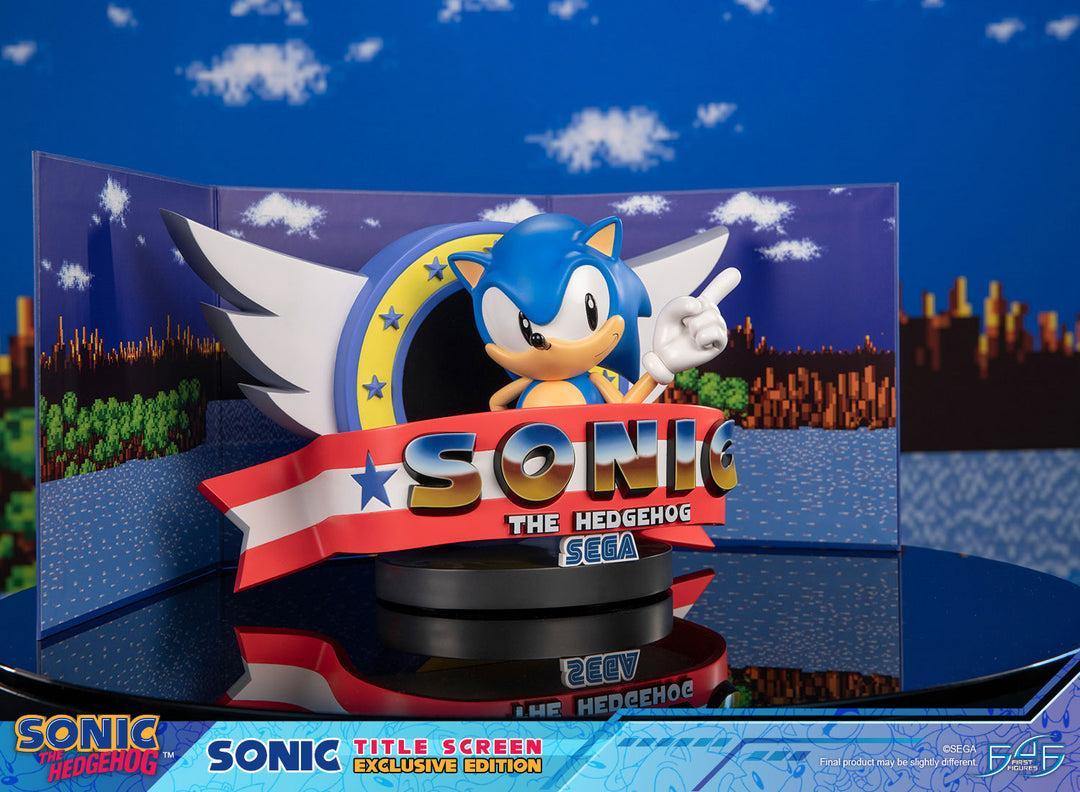 Sonic - Sonic Titel Screen Exklusive Edition - Statue