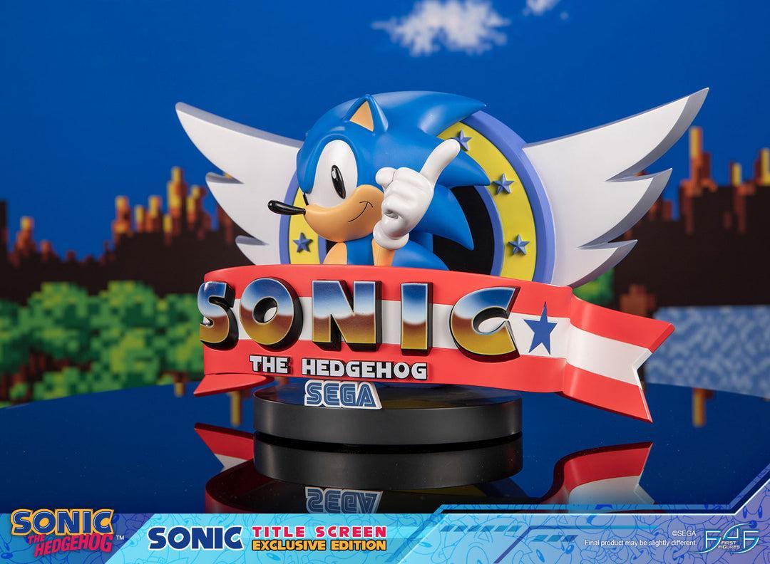 Sonic - Sonic Titel Screen Exklusive Edition - Statue