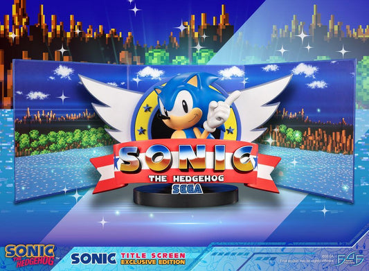Sonic - Sonic Titel Screen Exklusive Edition - Statue
