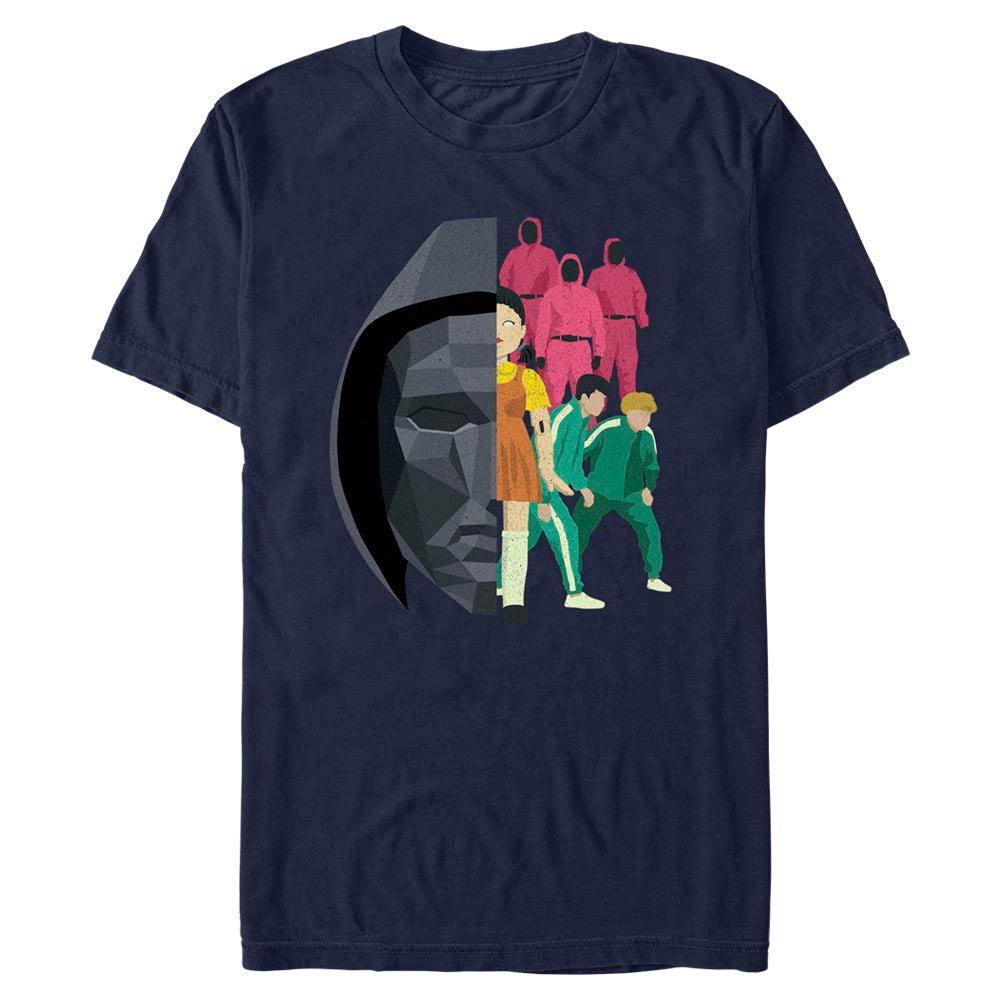 Squid Game - Front Man And Suits - T-Shirt (Deutsche Ausgabe)