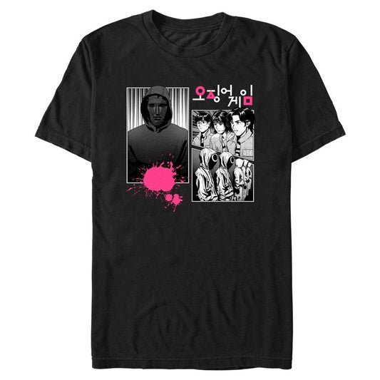 Tintenfisch-Spiel - Manga Panel - T-Shirt