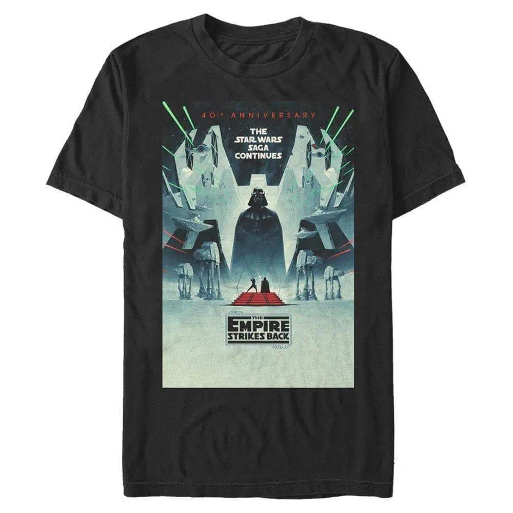 Star Wars - Empire schlägt 40-jähriges Jubiläums-Poster zurück - T-Shirt