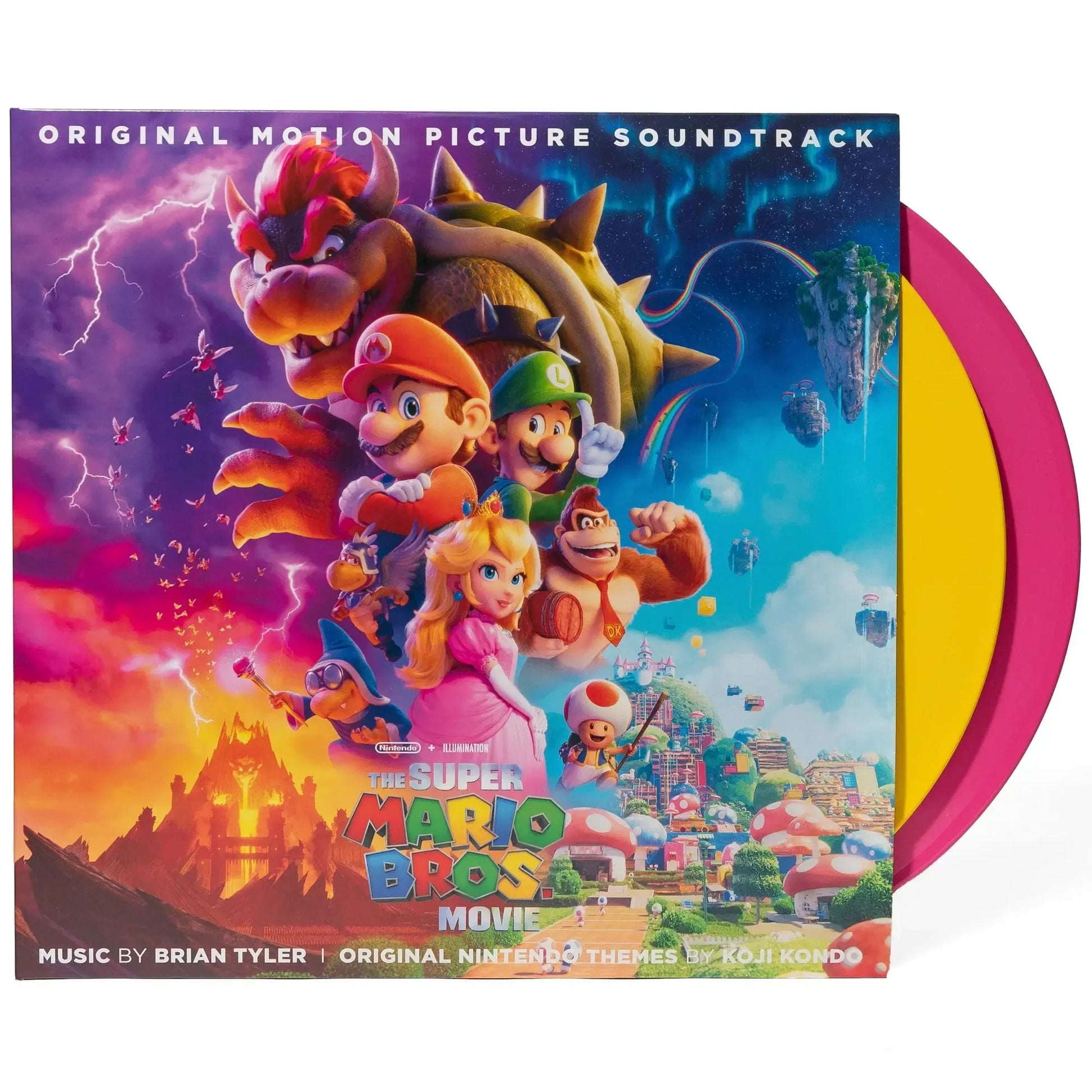 Super Mario Bros - Filmsoundtrack - Rosa Yellow Variant - 2LP - Vinyl