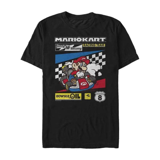 Super Mario Bros. - Color Kart Checkers - T-Shirt
