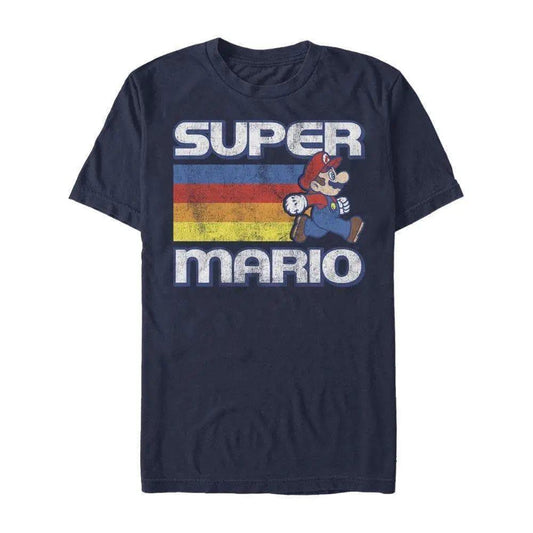 Super Mario Bros. - Fast Mario Distressed - T-Shirt