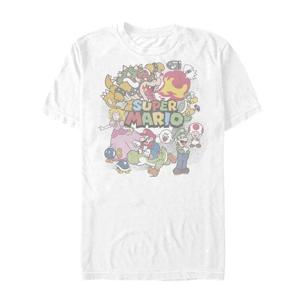 Super Mario Bros. - Mario Bros. Collage Distressed - T-Shirt