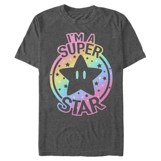 Super Mario Bros. - Mario Rainbow Super Star - T-Shirt