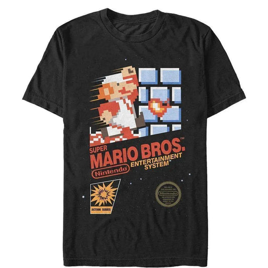 Super Mario Bros. - NES SMB Schwarz Label - T-Shirt